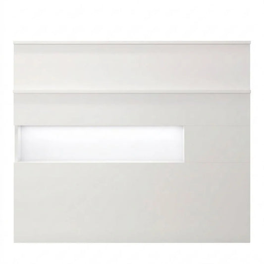Moderne Empfangstheke mit LED-Licht, abschließbare Schublade und Regalen