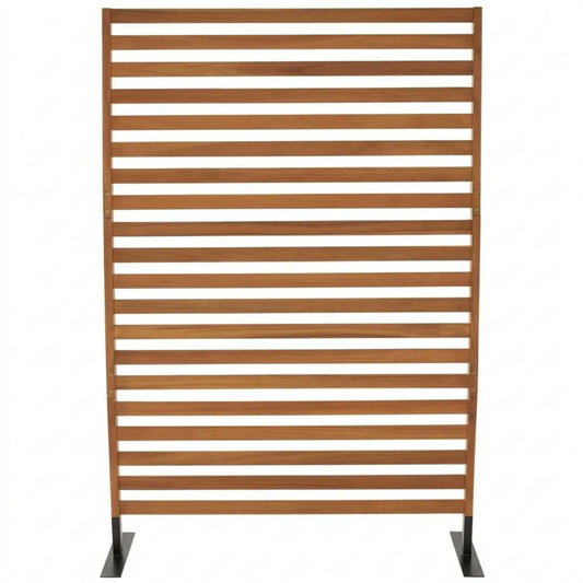 Holz-Paravent für Innen- und Außenbereich, 80cm, aus FSC-Akazie